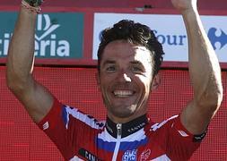 'Purito' celebra una victoria en la Vuelta. / Javier Lizón (EFE)