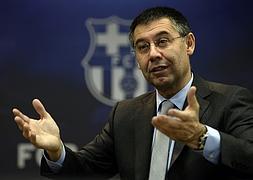 Josep María Bertomeu, presidente del Barça. / Archivo