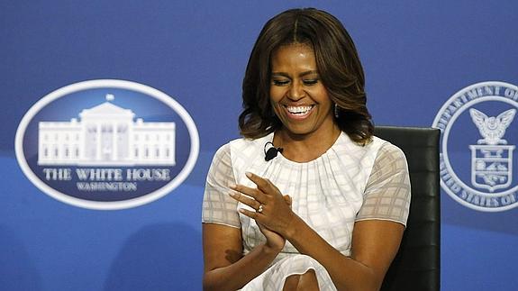 La primera dama de EE UU, Michelle Obama, en un acto celebrado en la Casa Blanca.