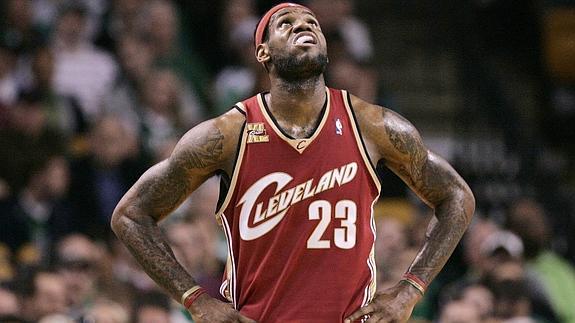 LeBron, durante su etapa anterior en Cleveland.. 