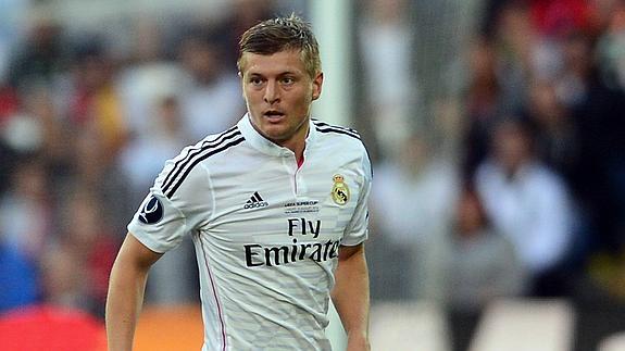 Kroos, durante la final de la Supercopa de Europa. 