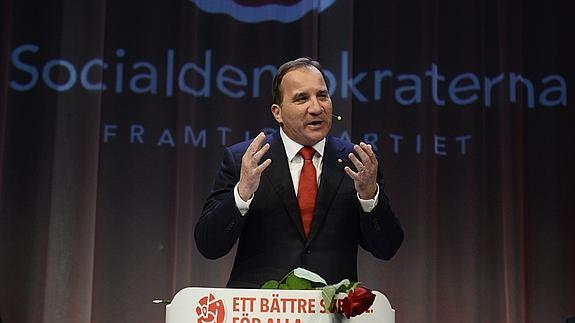 Stefan Löfven, líder del Partido Socialdemócrata. 