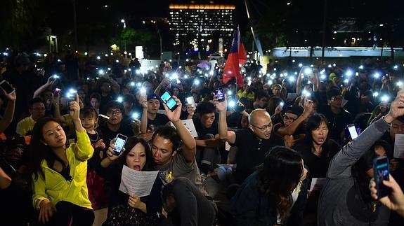 Protestas en Hong Kong. 