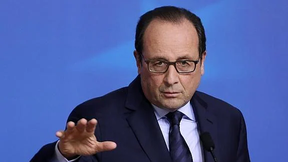 El presidente francés, François Hollande. 