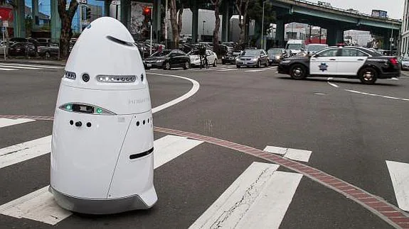 El robot vigilante de la empresa californiana. 