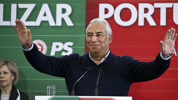 El candidato socialista a primer ministro y alcalde de Lisboa, António Costa 