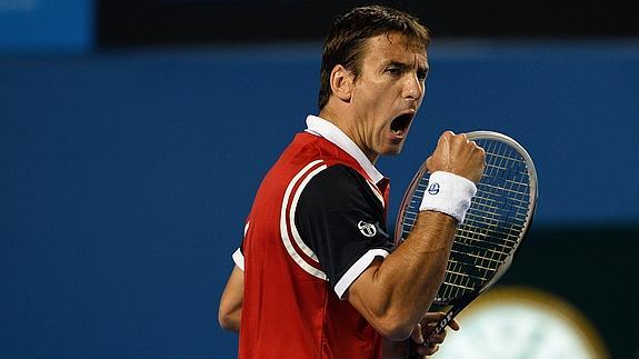 Tommy Robredo, en el Open de Australia de 2014. 