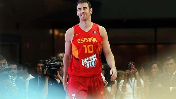 Claver, durante el acto de presentación de la selección española de baloncesto. 