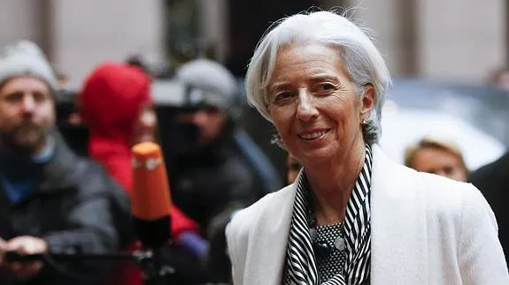 La directora gerente del FMI, Christine Lagarde.