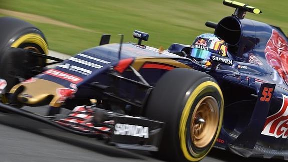 Carlos Sainz, en la pista. 