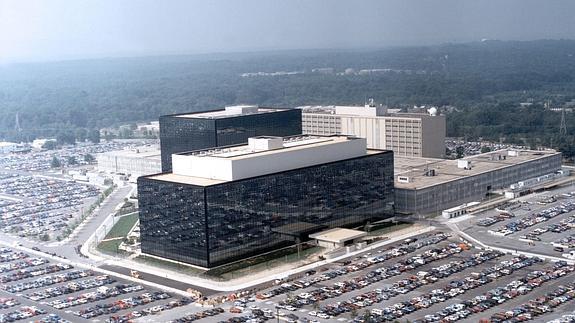 Vista aérea de la sede de la NSA en Fort Meade, Maryland, Estados Unidos.