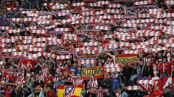Afición del Atlético de Madrid. 