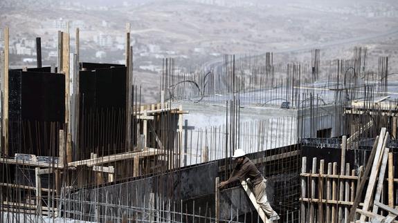Construcción de un asentamiento judío en Jerusalén Este. 