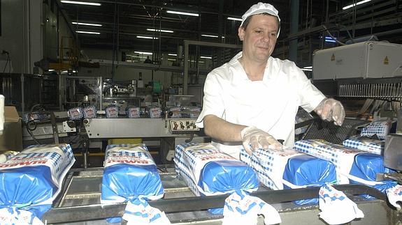 Imagen de una fábrica de Bimbo. 