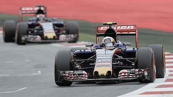 El Toro Rosso de Carlos Sainz. 