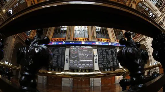 Vista de la Bolsa de Madrid. 