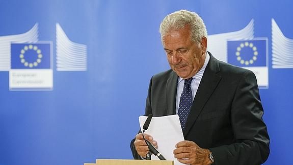 El comisario europeo de Inmigración, Dimitris Avramopoulos.