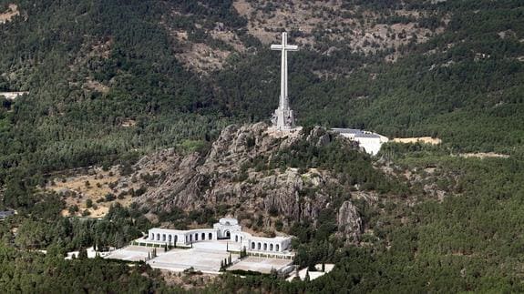 Vista aérea del Valle de los Caídos.