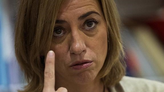 La candidata del PSC a las elecciones generales, Carme Chacón. 
