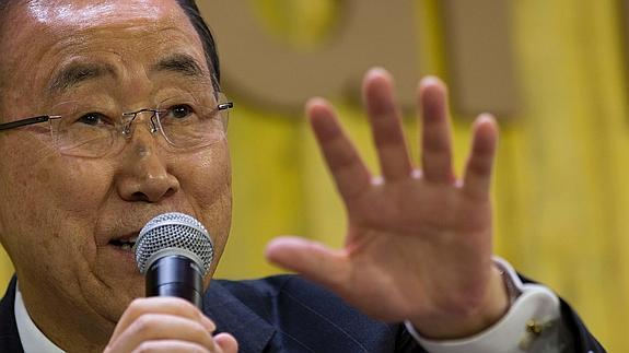Ban Ki-moon,secretario general de la ONU.