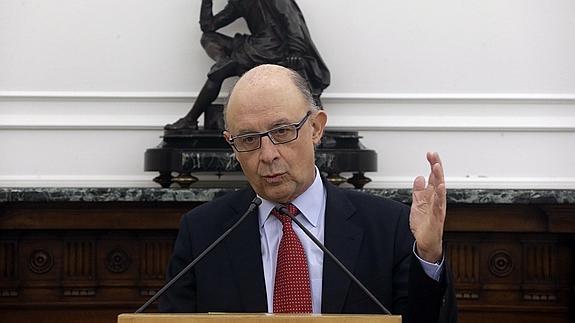 El ministro de Hacienda y Administraciones Públicas en funciones, Cristóbal Montoro. 