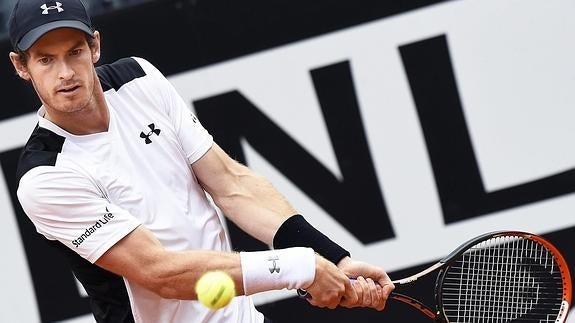 Andy Murray, en pleno partido. 