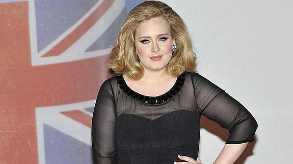 La cantante Adele. 