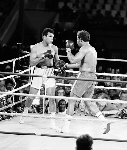 Muhammad Ali, durante el mítico combate contra George Foreman en Kinshasa. 