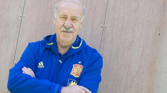 Del Bosque, durante la entrevista. 