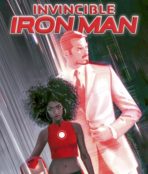 La portada del cómic en el que Riri Williams toma el relevo de Tony Stark.