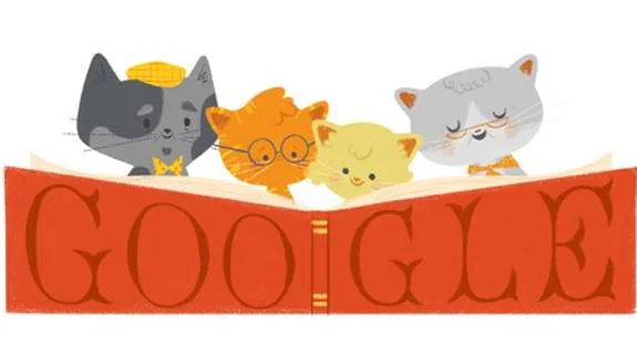 El 'doodle' que ha hecho Google en homenaje al Día de los Abuelos.