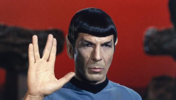 Leonard Nimoy en el papel de Doctor Spock, de 'Star Trek'.