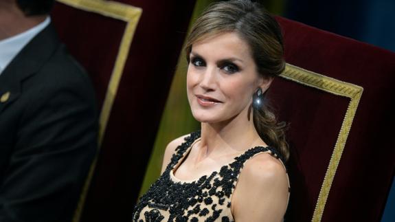 Doña Letizia, durante la ceremonia de entrega de los Premios Princesa de Asturias.