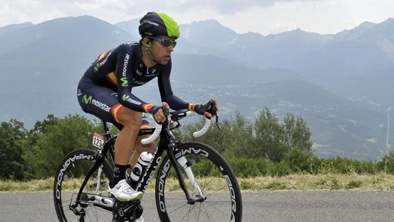 Castroviejo, en una contrarreloj del Tour de Francia. 