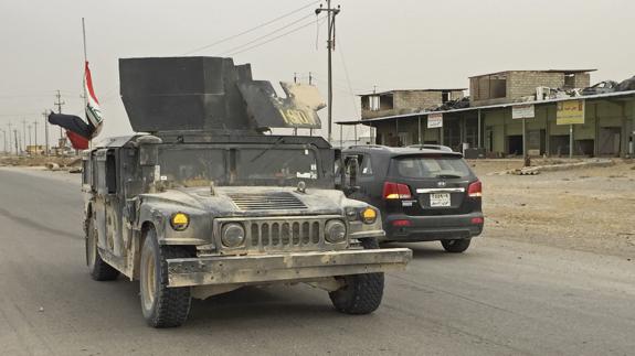 Las fuerzas iraquíes aseguran sus posiciones en los barrios recuperados en el este de Mosul. 