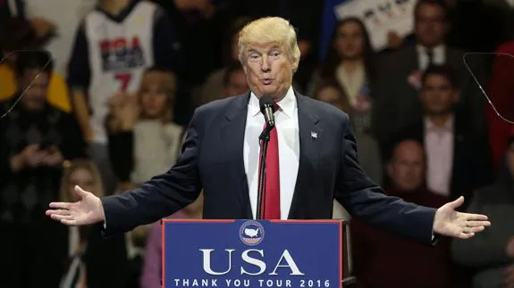 Donald Trump, durante un acto celebrado en Ohio.
