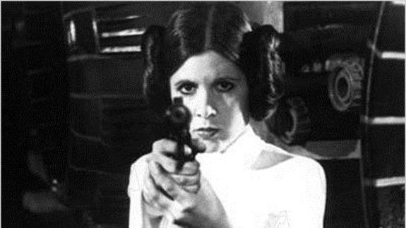 Carrie Fisher en 'Una nueva esperanza', la primera entrega de 'La Guerra de las Galaxias'.
