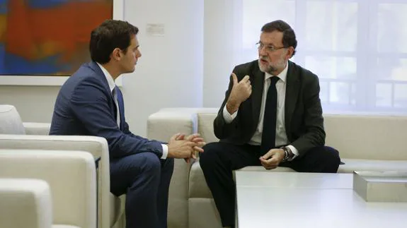 Rivera y Rajoy. 