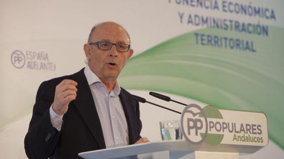 Cristóbal Montoro en Málaga.