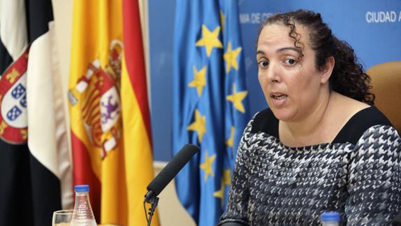 La Consejera de Educación y Cultura de Ceuta, Rabea Mohamed.