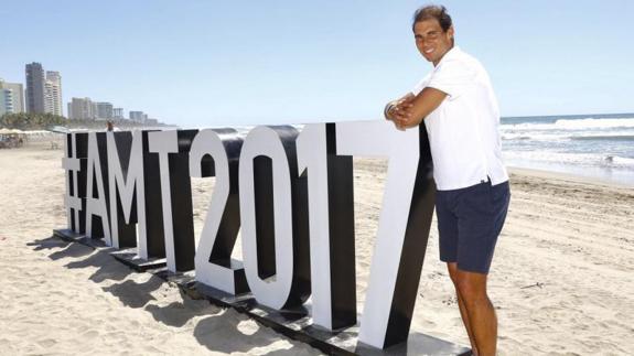 Rafa Nadal, en la playa de Acapulco. 