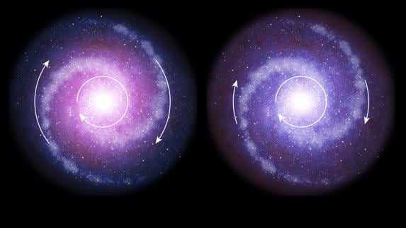Dos galaxias observadas por el telescopio VLT. 