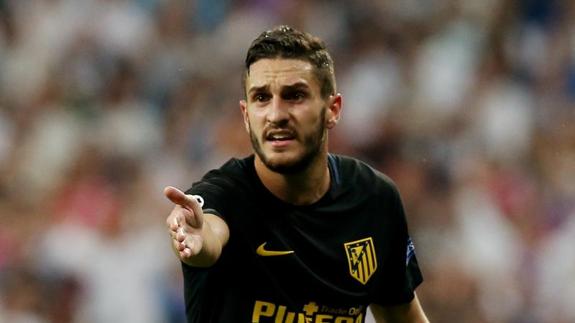 Koke, ante el Madrid. 