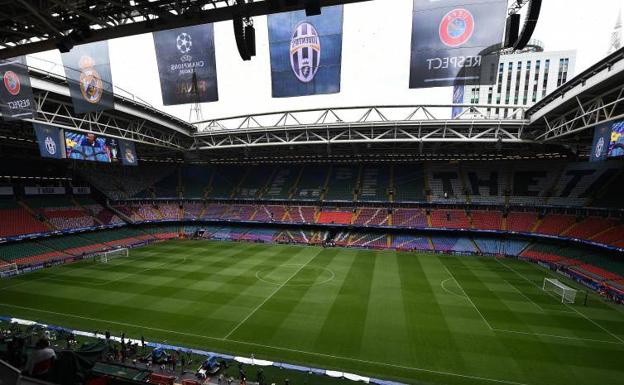 Vista general del Estadio Nacional donde se disputará la final de la Liga de Campeones. 