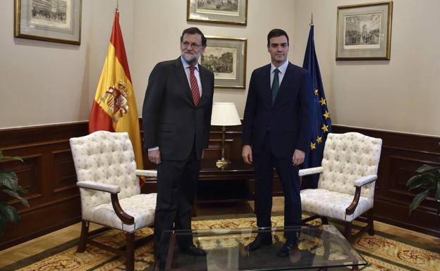 Mariano Rajoy y Pedro Sánchez.