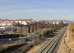 Es otro de los barrios de la ciudad separado por la vía del tren. :: GONZÁLEZ MOLERO