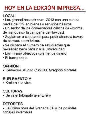 Hoy, martes 8 de enero, en la edición impresa de IDEAL