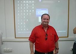 La última foto del jamonero de Trevélez durante un curso en la cárcel de Albolote en 2010. :: J. F. BARRERA