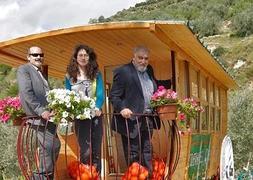 J. Manuel García, Carmen Laguna y Diego García, impulsores del proyecto. :: RAMÓN. L. PÉREZ