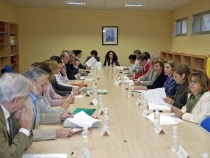 Reunión ayer del Foro Provincial de la Inmigración previa a la campaña. /F. J. CANO
